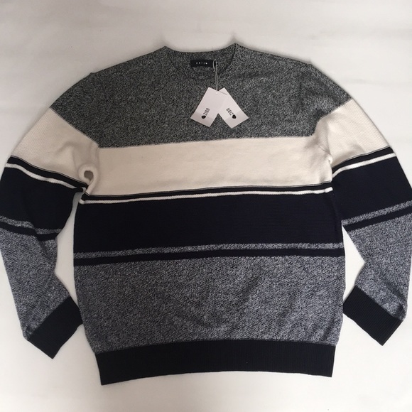 Ugiz Crewneck 5 Navybeige Sweater 